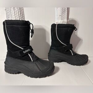 Totes black winter snow insulated boots men size 9 M